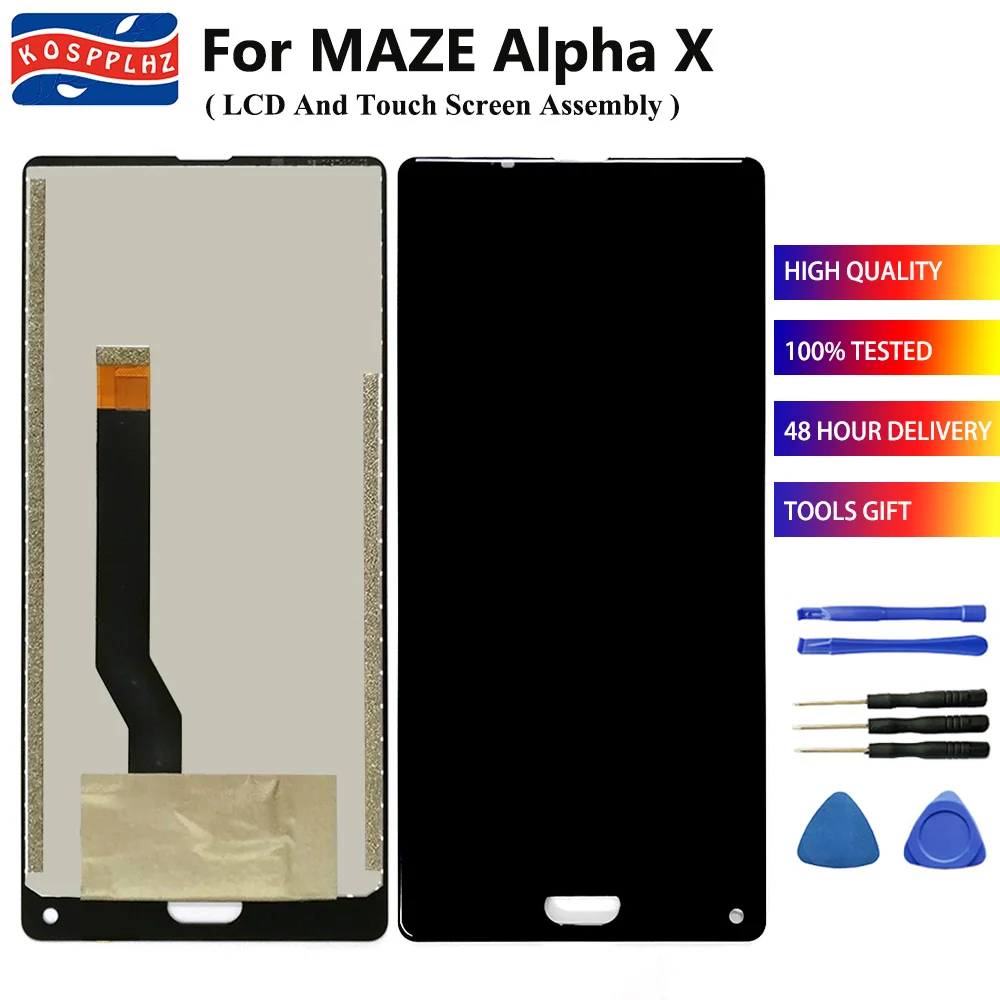 

KOSPPLHZ For MAZE Alpha X LCD Display+Touch Screen Assembly High Quality Digitizer Glass Panel Replacement 6.0" AlphaX+Tools