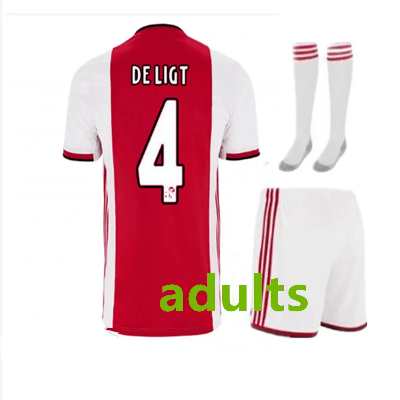 Новое поступление ajaxes футбольные майки домашние футболки для взрослых 19 20 полный комплект мужская футбольная рубашка S-XL самое быстрое поступление 10 дней - Цвет: shirt