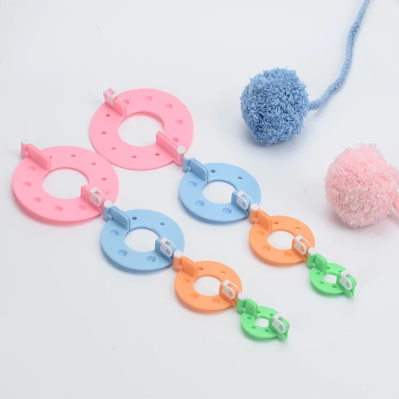 

8 Pcs Pompom Maker Kit Knitting Crafts Different Sizes Plush Ball Making Tool JAN88