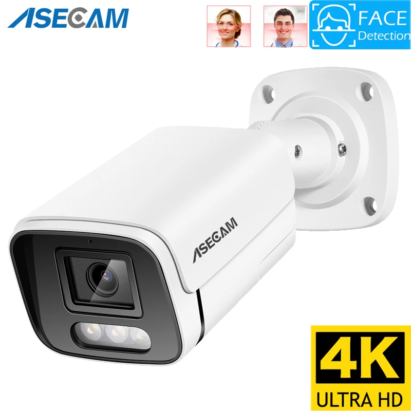 8MP 4K IP камера видеонаблюдения уличная Ai распознавание лица H.265 Onvif спектр ночного
