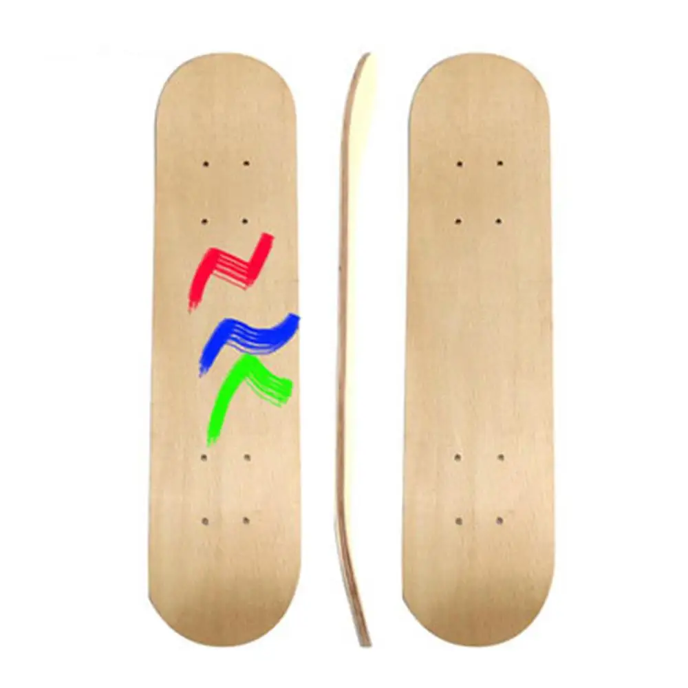 

DIY Double Skate Decks Crafts Enjoyment Durable Blank Skateboard Decks Sports Wood Natural Decoration Double Concave Deck Child