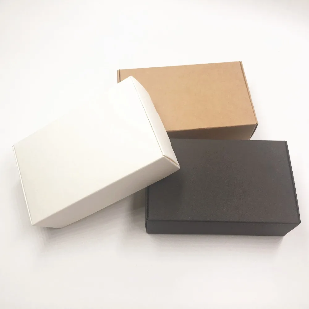 

24Pcs/Lot 2 size Natural Kraft Paper Boxes Gift Boxes Wedding Festival Favors Candy Gift Packaging Boxes