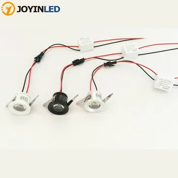 

MiniI Recessed Spot light dimmable Downlight led Cabinet 3W + Led Driver Warm white and White Silver body AC85-265V