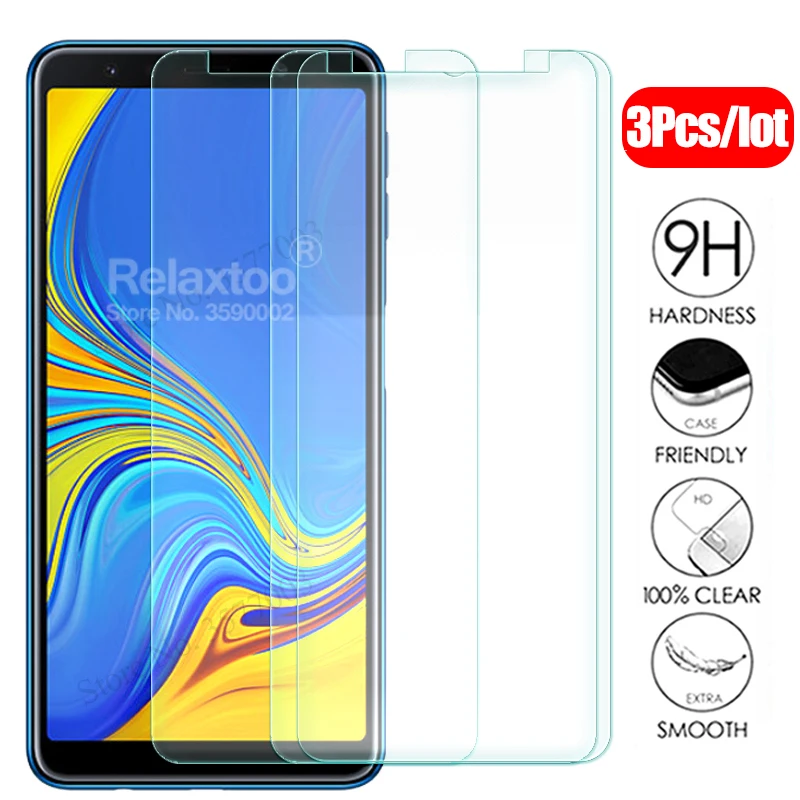Защитное стекло для samsung j4/j6/a6/a8 plus/a7/a5 2018 закаленное 3 шт. | Мобильные телефоны и
