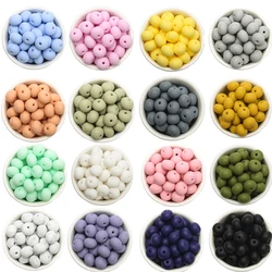 Let's Make 20pcs 15mm Silicone Lentil Abacus Beads Teething Products Food Grade DIY Silicone Pacifier Chain Nursing Necklace