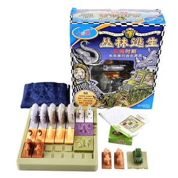 

50 Levels Jungle Escape Education Board Game Family/Party Parents with Children Funny Game