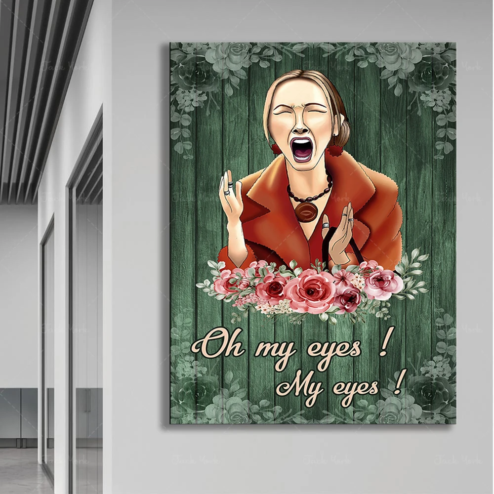 Inga Phoebe Oh My Eyes Poster Phoebe Buffay Friends Wall Friends 90S Affiche en métal 20,3 x 30,5 cm