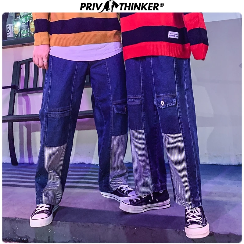 Privathinker, мужские, женские, Ретро стиль, хип-хоп, скейтборд, джинсовые штаны, пара, Япония, свободные, широкие, джинсы, мужские,, Осенние, модные, джоггеры