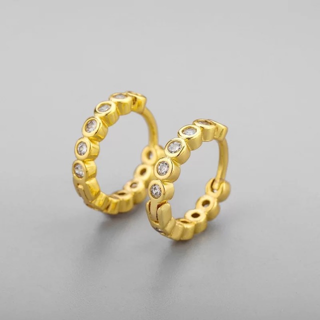 Quality Stainless Steel Gold Geometric Small Hoop Earrings for Women Punk Hip-Hop Drop Earrings 2022 Trend Fashion Jewelry