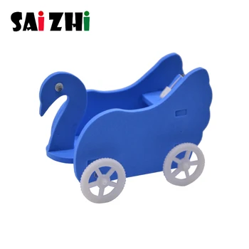 

Saizhi DIY Magnetic Car Material Inventions Manual Vehicle Baby Pupils Technology Physics Experiment Material Kits Kids toys