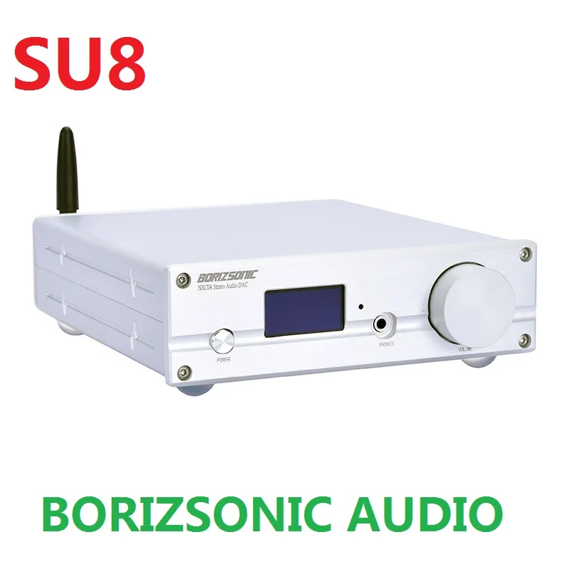 

2020 New BORIZSONIC SU8 AK4493EQ Digital Audio Decoder DAC Bluetooth@5.0 Support DSD256 DAC XMOS XU208 Headphone Audio Amplifier