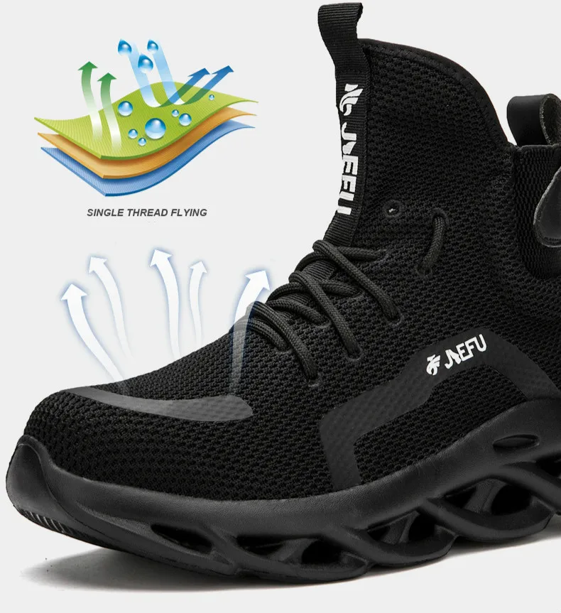 Men Winter Safety Boots Are Light and Comfortable Steel Toe Cap Anti ...