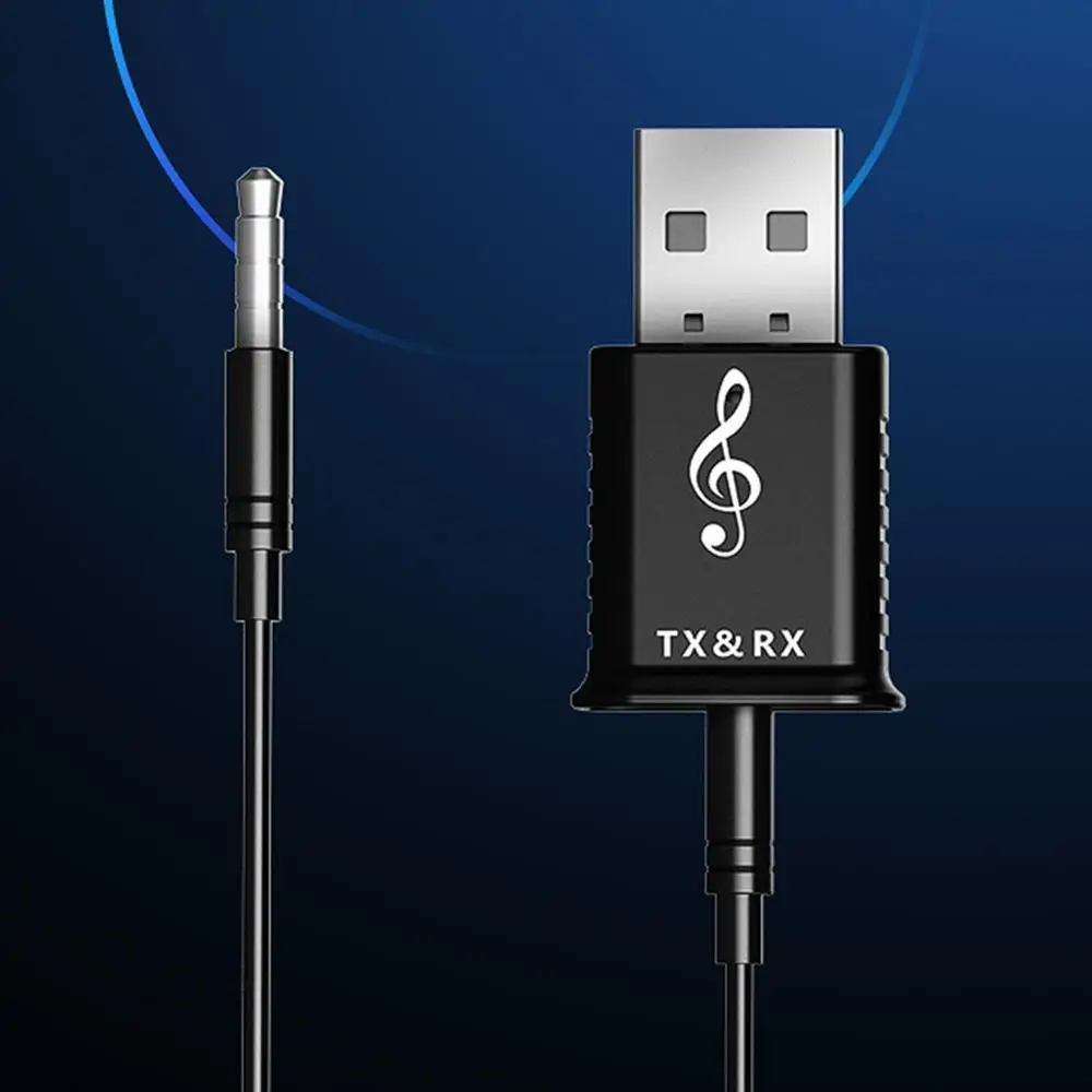 Автомобильный Bluetooth 5,0 аудио приемник передатчик беспроводной стерео музыка 3,5 мм AUX разъем аудио рецептор USB мини Bluetooth адаптер