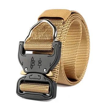 

Top quality fashion men outdoor Military Tactical belt casual canvas army Training Hunting men belts 200811-10