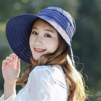 

Sun visor beach hat ladies visor foldable female summer sun hat ladies hat summer wide-brimmed hat