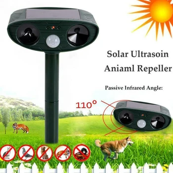 

Outdoor Solar Ultrasonic Power Pest Animal Repeller Repellent Garden Cat Dog Fox Solar Ultrasonic Repeller Pest Control Repell
