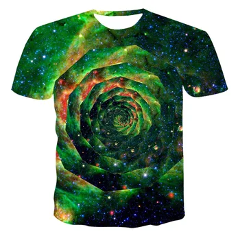 

2020 new 3D Summer fashion T-shirt abstract Men's woman Leisure Print T-shirt Men's T-shirt Street Wear