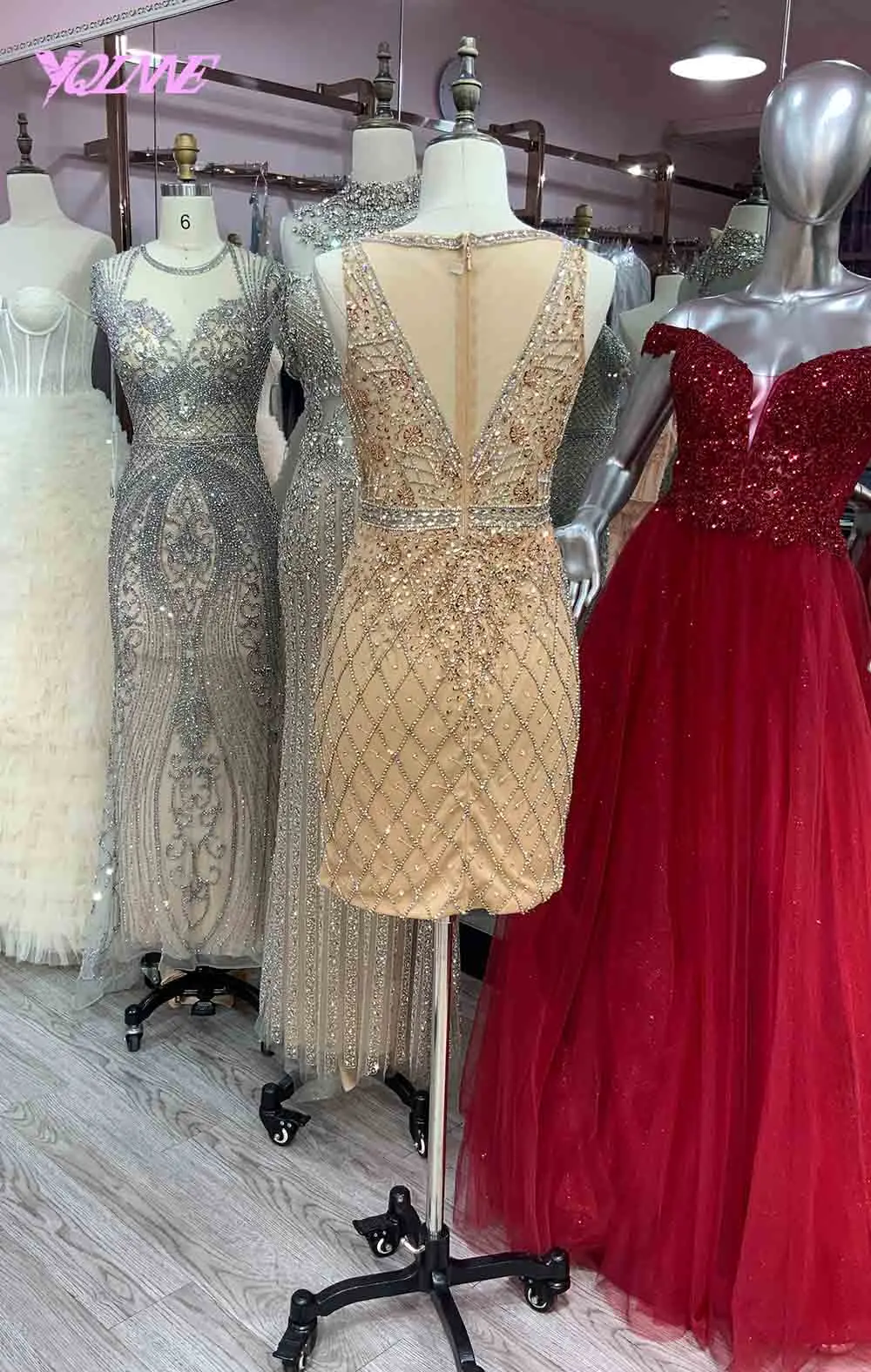Rhinestones Short Prom Dresses 2021 