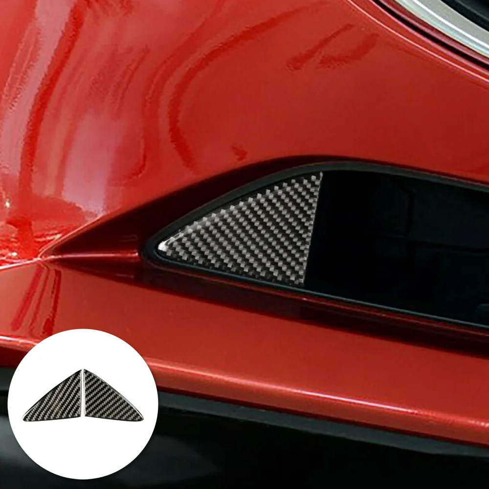 Для Mazda 3 Axela- 2X углеродное волокно Передняя решетка гриль крышка отделка