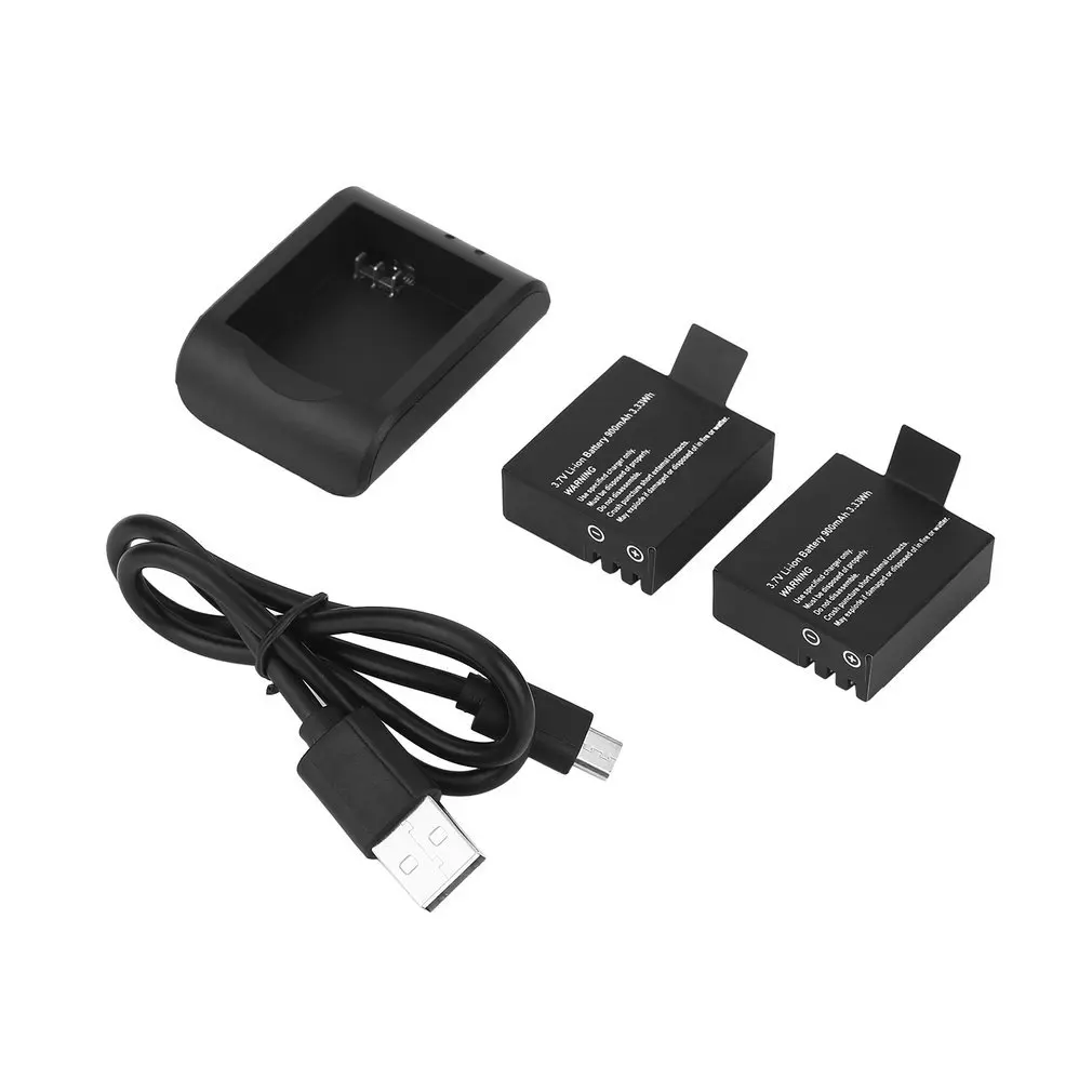 3 7 V 900mAh литий ионный аккумулятор с USB зарядным кабелем для зарядки SJ4000/SJ5000/SJ6000/SJ5000