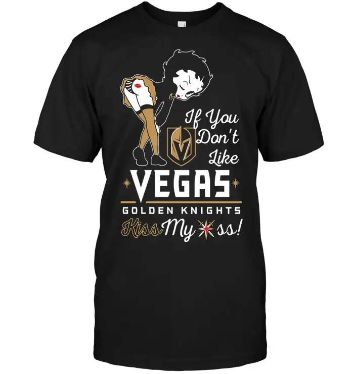 Betty Boop If You Not Like Vegas Golden Knights Kiss My Ass Футболка| |