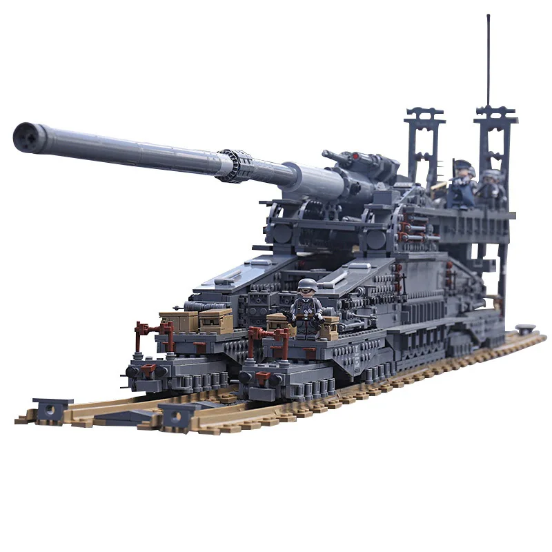 Bigblueboy 1/350 German 800mm 80CM K E Railroad Gun DORA resin kit 36002 