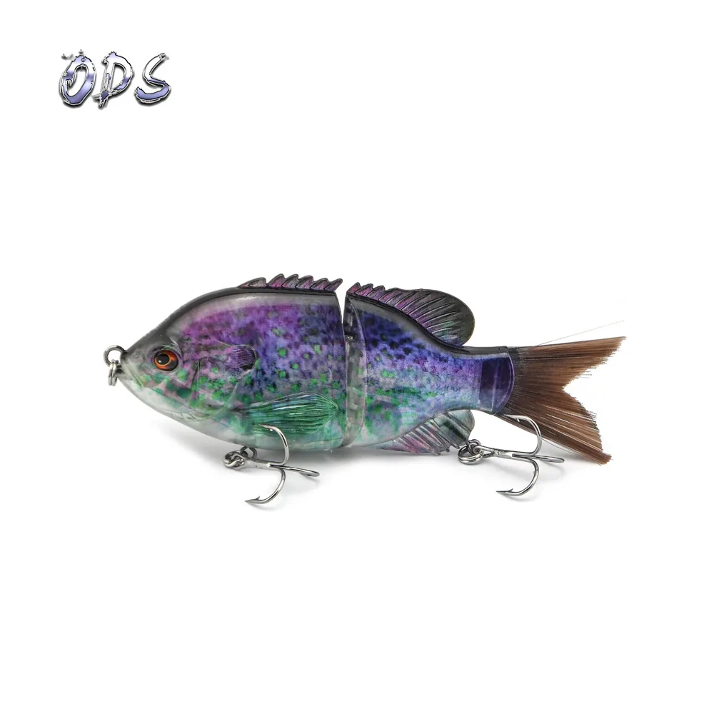 15 см 58 г рыболовная приманка соединенная кисть хвост Бас Приманка bluegill плавающая