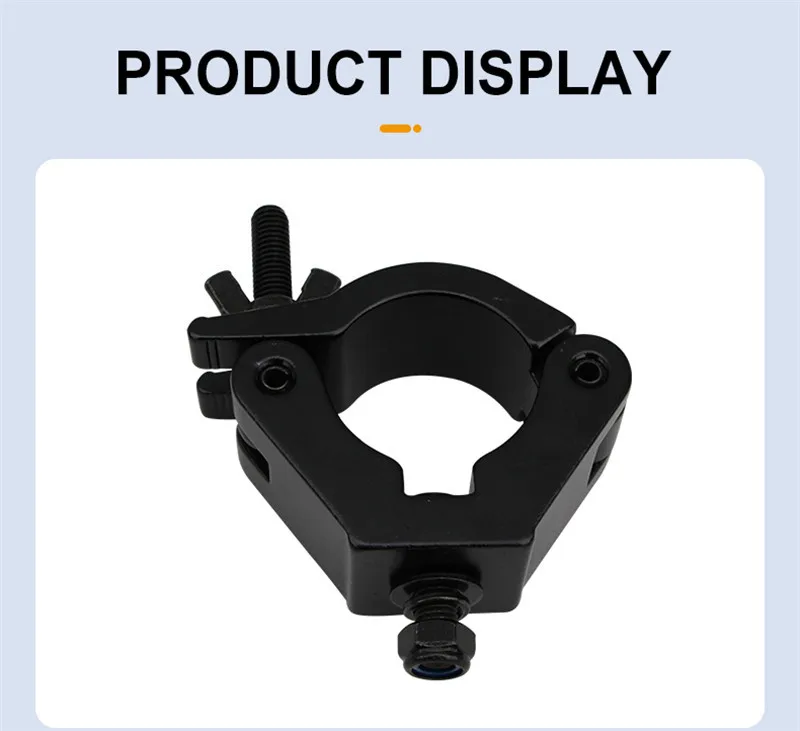 Braçadeira 601 alumínio 750kg carga-rolamento fase luz