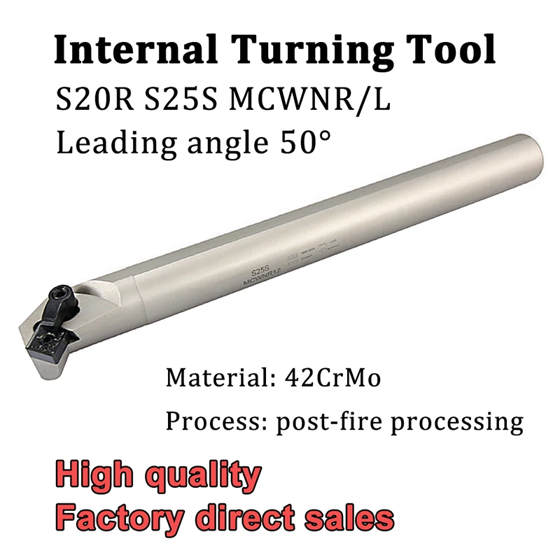 

S20R MCWNR MCWNL 12 White Internal Turning Tool CNC Tool Holder For CNMG120404 CNMG120408 Carbide Inserts CNC Lathe Cutter Tools