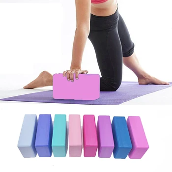 Bloque de Yoga de EVA rutina ejercicios Fitness de reforzar cinturón elástico ayuda gimnasio entrenamiento para Pilates la forma del cuerpo de equipos de Fitness