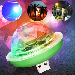 Mini lumière d'ambiance Led USB pour voiture, DJ RGB, son musical coloré, Interface USB pour fête, ambiance de vacances, lampe de coffre intérieure 