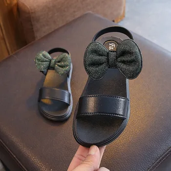 

2020 Kids Sandals For Girls Roman Style Shoes Bow-knot Children Summer Shoes Girls Princess Outdoor Soft Bottom Non-slip Sandals