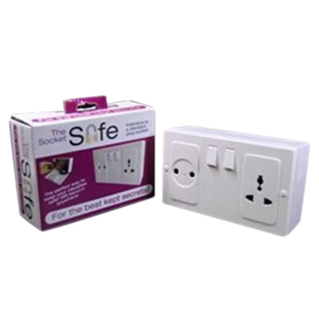 Smart Safe Secret Storage Box Looks Like A Power Socket organizer case Safety Socket Outlet Board Container