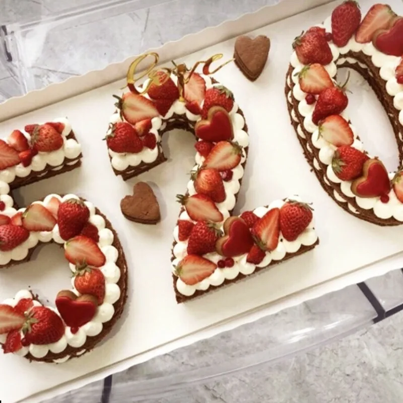 10 Inch 0-9 Digital Cake Mold Creative Baking DIY Tools Cake Decoration Accessories Bakery Silicone Molds Number Pastry Bakery