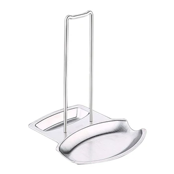 

Easy Install Space Saving Multifunctional Pot Lid Rack Punch Free Spoon Rest Stainless Steel Home Stand Kitchen Organizer Shelf