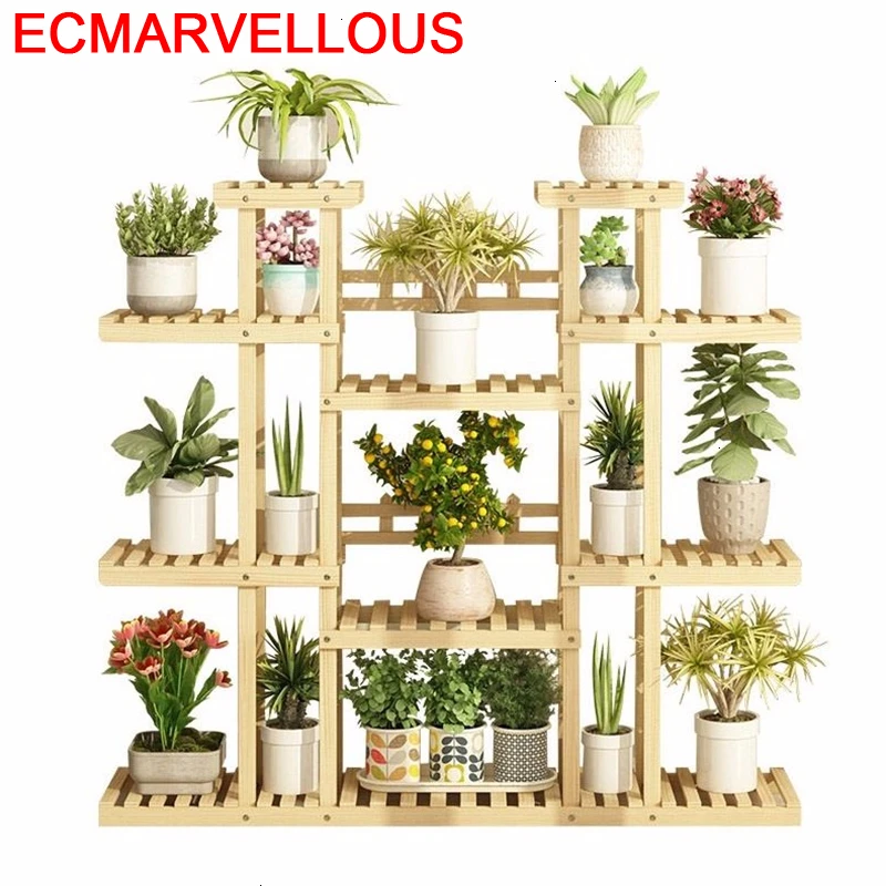 Escalera деревянные полки для Estanteria Para Plantas Varanda лестница балкон уличная Цветочная