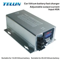 TELUN Input 40A caricabatteria rapido per batteria al litio 12v 24V per auto adatto per batteria al litio ferro fosfato 14.6V 15V 29.4V