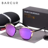 Lunettes de soleil femmes polarisées mode BARCUR lunettes de soleil rondes lunettes de soleil femme 5