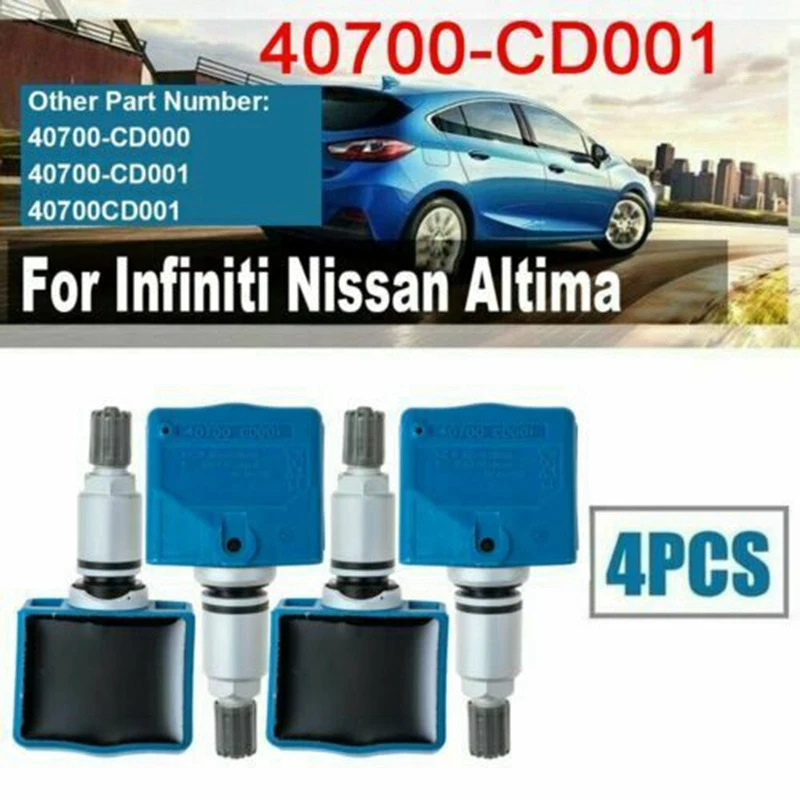 Система контроля давления в шинах 40700-CD001 TPMS 315 МГц для 03-07 Infiniti FX35 Q45 Nissan 350Z (набор