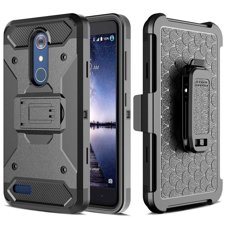 

TPU Belt Clip Holster Hard Armor Case for LG V40 ThinQ V30 Q7 Stylo 2 4 3 K30 Aristo 2 K4 2017 G7 ThinQ case Kickstand Funda