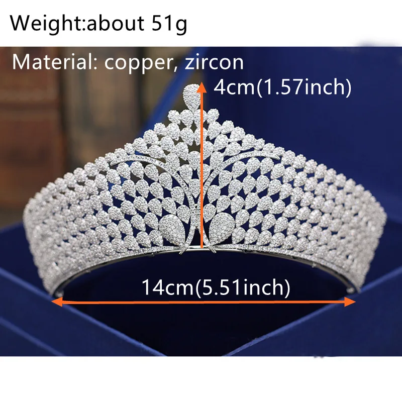 Свадебная Серебряная корона тиара свадебные аксессуары для волос для женщин голова Роскошные ювелирные изделия диадемы и короны невесты украшения Femme подарки