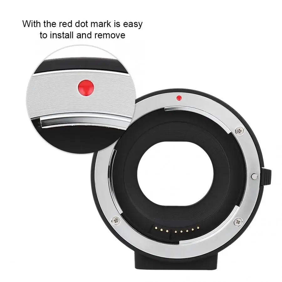 Meike MK-C-AF4 автоматический регулятор резкости кольцо для Canon EOS-M Крепление камеры подходит для EF EF-S объектив с 1/" винтовым отверстием для штатива