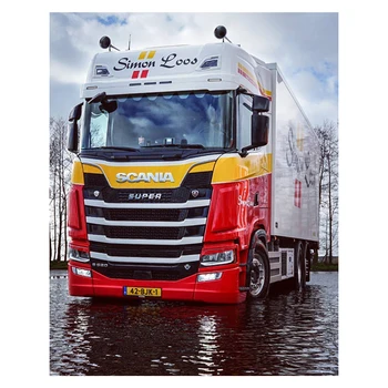 

5D Diamond Painting big truck DIY square Full Cross-stitch Diamond Painting with Rhinestones Embroidery decor painting