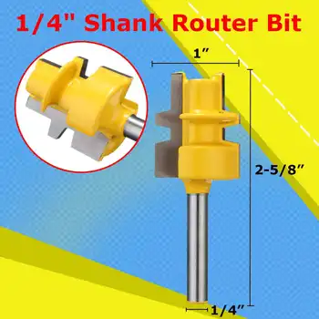 

1/4 Inch Shank Medium Reversible Glue Joint Router Bit For Wood Working