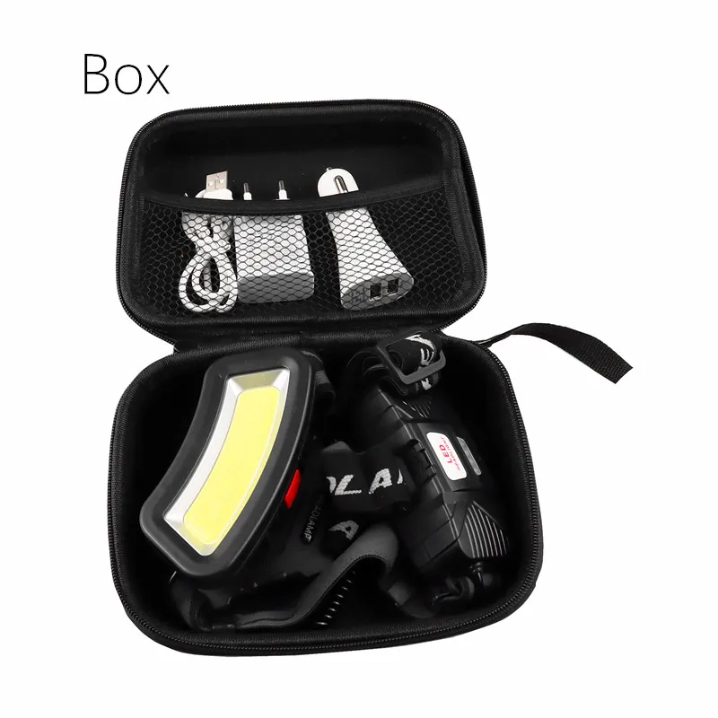 USB rechargeable COB headlamp red white LED light fishing headlight hunting head lamp camping head light flashlight torch head flashlight cob headlamp