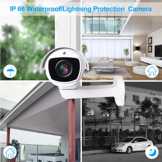 ANPVIZ открытый 2MP/5MP пуля POE PTZ IP камера 4x/10x оптический зум HD PTZ камера системы безопасности Всепогодный ИК ночного видения