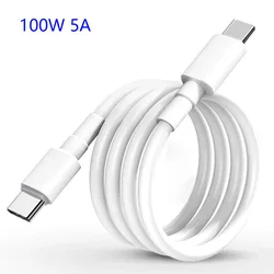 High - Power USB - C to USB - C Fast Charging Cable - 1m (100W 5A White)