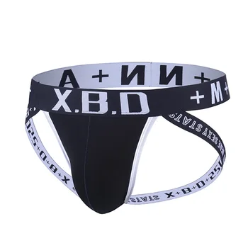 

Men's Underwear Sexy Low Rise Jockstrap G-String Thong Briefs T-Back U-Bulge Breathable Underpants Cotton Male Clothes Intimates