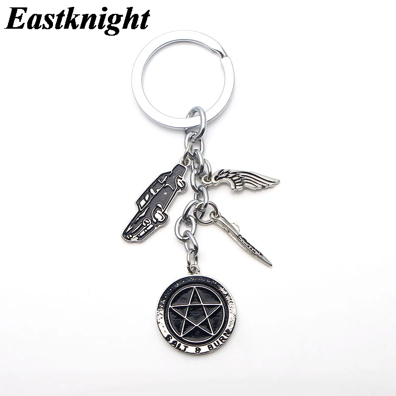 K1279 HOT TV SHOW Supernatural Cartoons Gifts Metal Keychain Pendant Car Keyholder Gift Key Chain For Men Boys | Украшения и