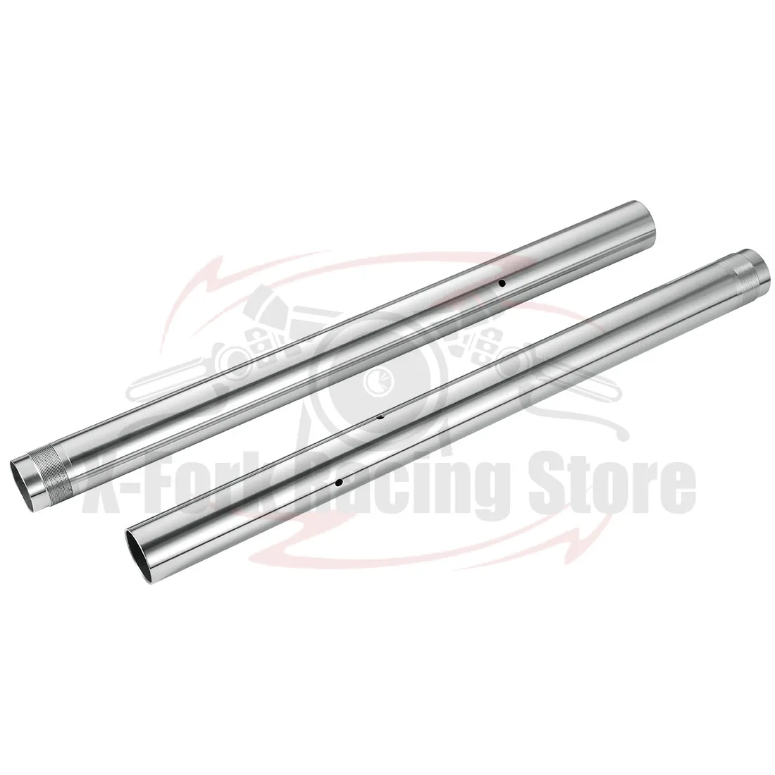 

Front Inner Fork Tubes Pipes Silver Pair For SUZUKI GSX1300R Hayabusa 2008-2012 2009 2010 2011 51120-24F50-000 43x530mm